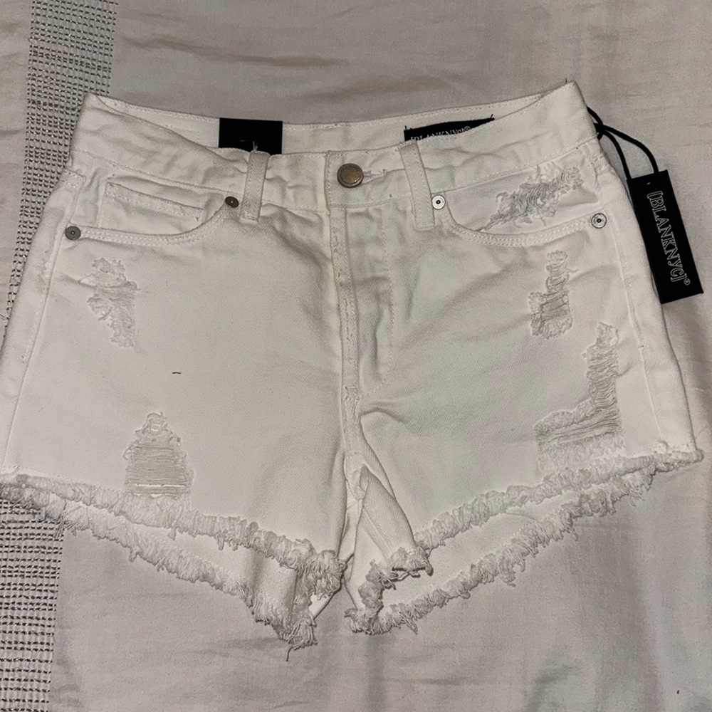 Blank NYC White Shorts